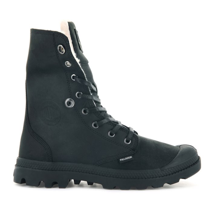 Palladium Baggy Leather ESS WPS Boots ανδρικα μαυρα | HQLO31426