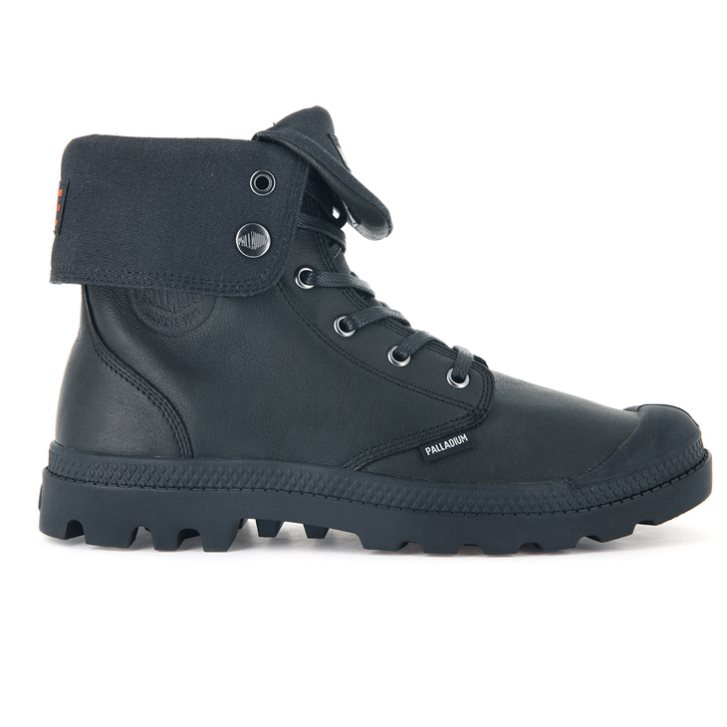 Palladium Baggy Leather ESS WP Boots ανδρικα μαυρα | CEUB65427