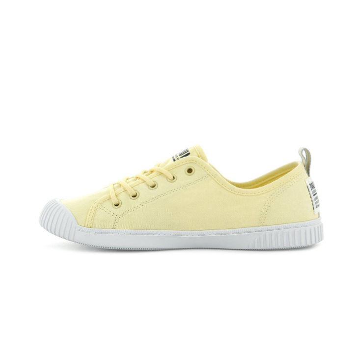 Palladium Easy δαντελα καμβα Low Tops Sneakers γυναικεια κίτρινα | CLRD98567