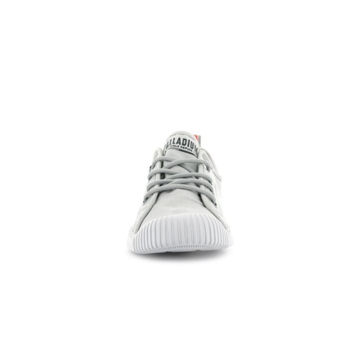 Palladium Easy δαντελα καμβα Low Tops Sneakers γυναικεια ανοιχτο γκρι | KZCF87152