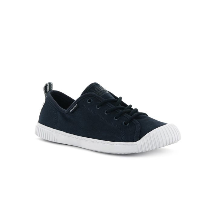 Palladium Easy δαντελα καμβα Low Tops Sneakers γυναικεια μαυρα | ZITJ18326
