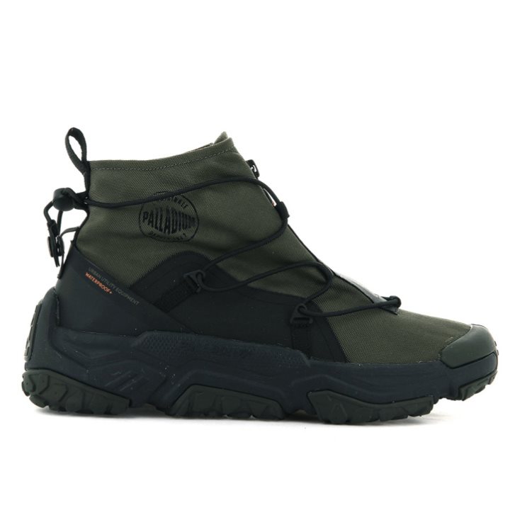 Palladium Off-grid Hi Zip αδιαβροχα + Sneakers γυναικεια Ελιά | BOAS48293