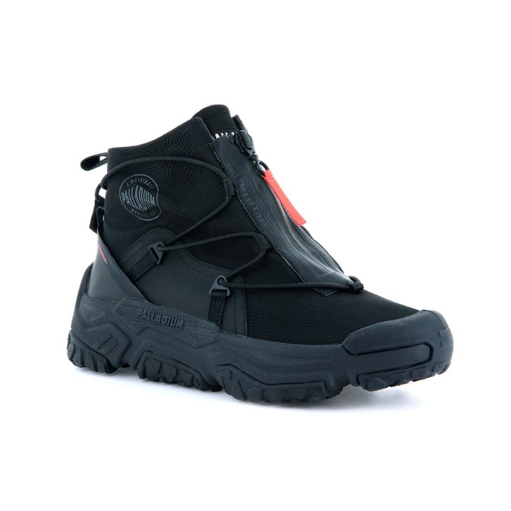 Palladium Off-grid Hi Zip αδιαβροχα + Sneakers ανδρικα μαυρα | GDFZ56923