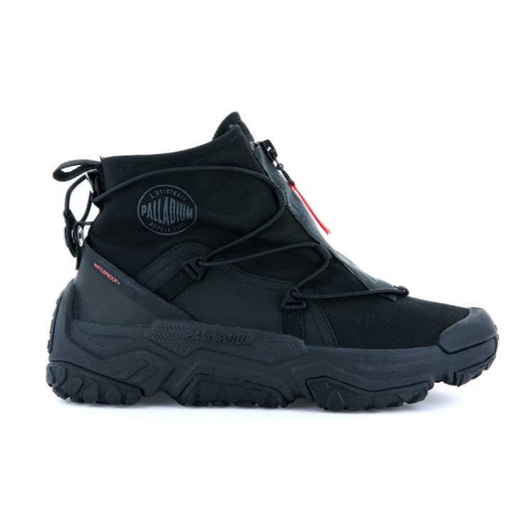 Palladium Off-grid Hi Zip αδιαβροχα + Sneakers ανδρικα μαυρα | GDFZ56923