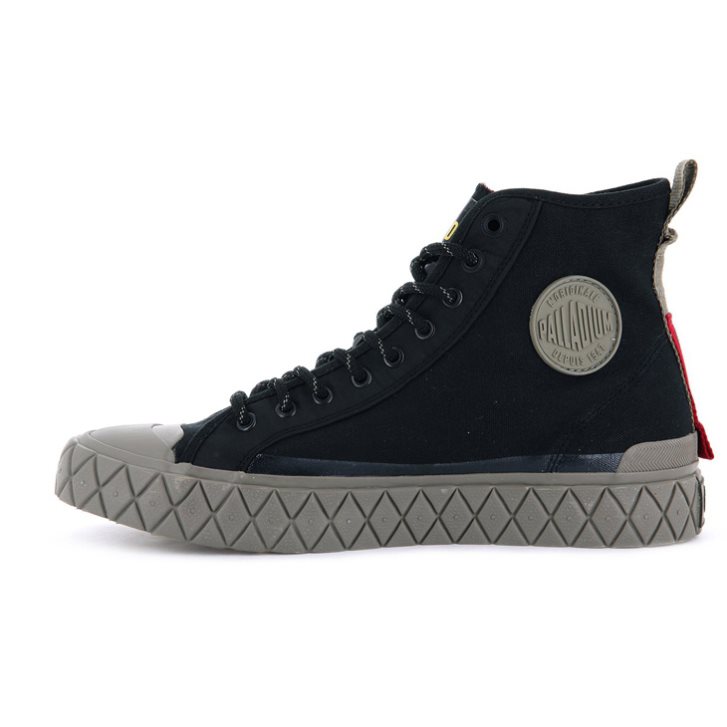 Palladium Palla Ace Supply Mid High Tops Sneakers ανδρικα μαυρα | PCWN42983