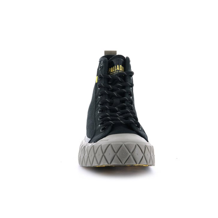 Palladium Palla Ace Supply Mid High Tops Sneakers γυναικεια μαυρα | PSJY34605