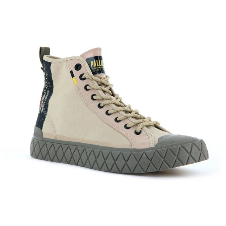 Palladium Palla Ace Supply Mid High Tops Sneakers γυναικεια Χακί | QDPK31492