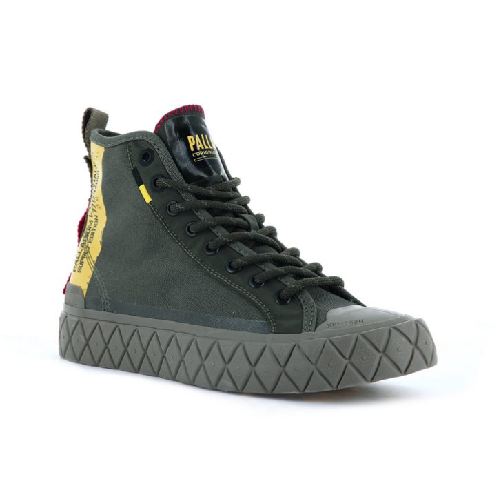 Palladium Palla Ace Supply Mid High Tops Sneakers γυναικεια πρασινο | VUQB64790
