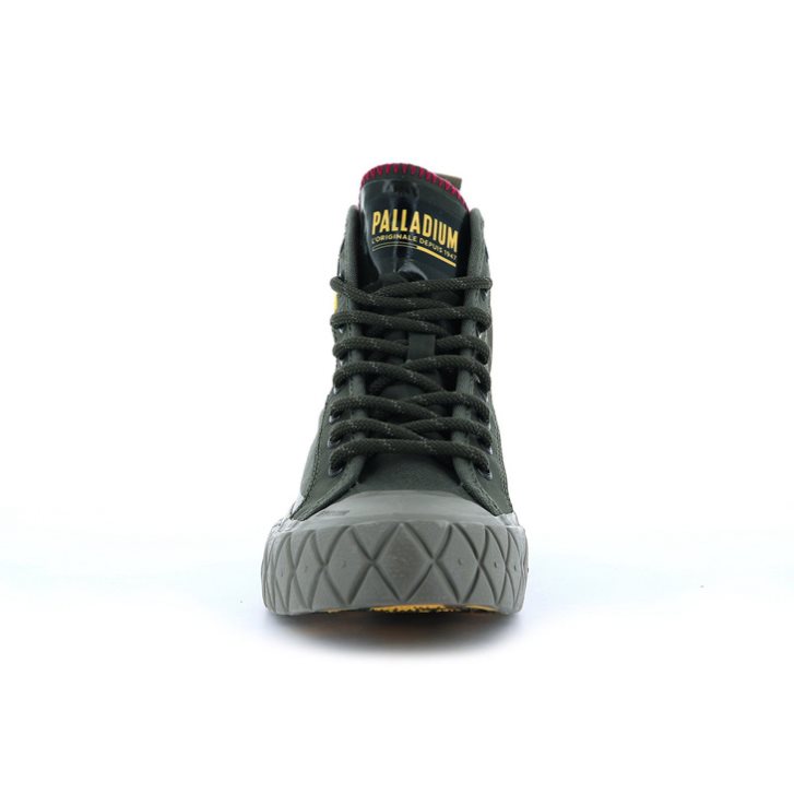 Palladium Palla Ace Supply Mid High Tops Sneakers γυναικεια πρασινο | VUQB64790