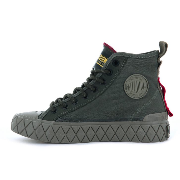 Palladium Palla Ace Supply Mid High Tops Sneakers γυναικεια πρασινο | VUQB64790