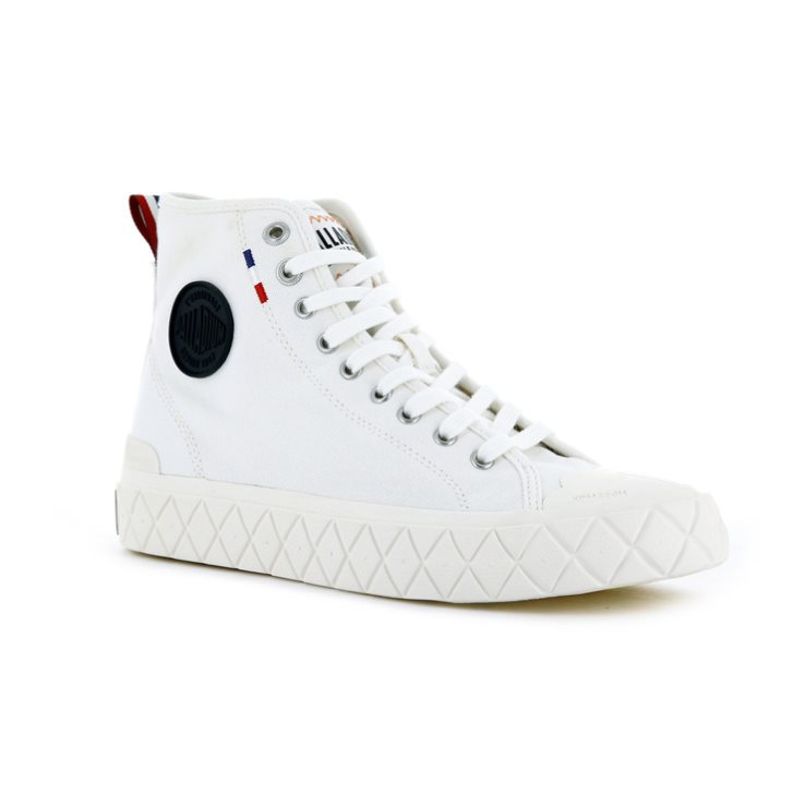 Palladium Palla Ace καμβα High Tops Sneakers γυναικεια ασπρα | OABD30129