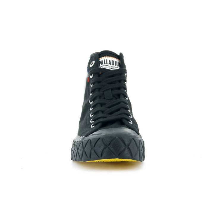 Palladium Palla Ace καμβα High Tops Sneakers ανδρικα μαυρα | RLYS52871