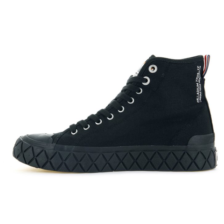 Palladium Palla Ace καμβα High Tops Sneakers ανδρικα μαυρα | RLYS52871