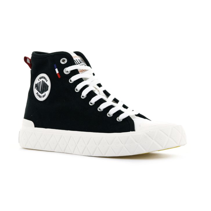 Palladium Palla Ace καμβα High Tops Sneakers γυναικεια μαυρα | ZXEV79014