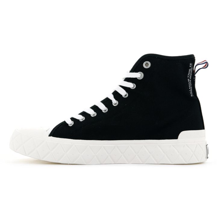 Palladium Palla Ace καμβα High Tops Sneakers γυναικεια μαυρα | ZXEV79014