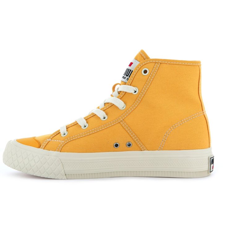 Palladium Palla Louvel High Tops Sneakers γυναικεια μουστάρδα | SXYL12906