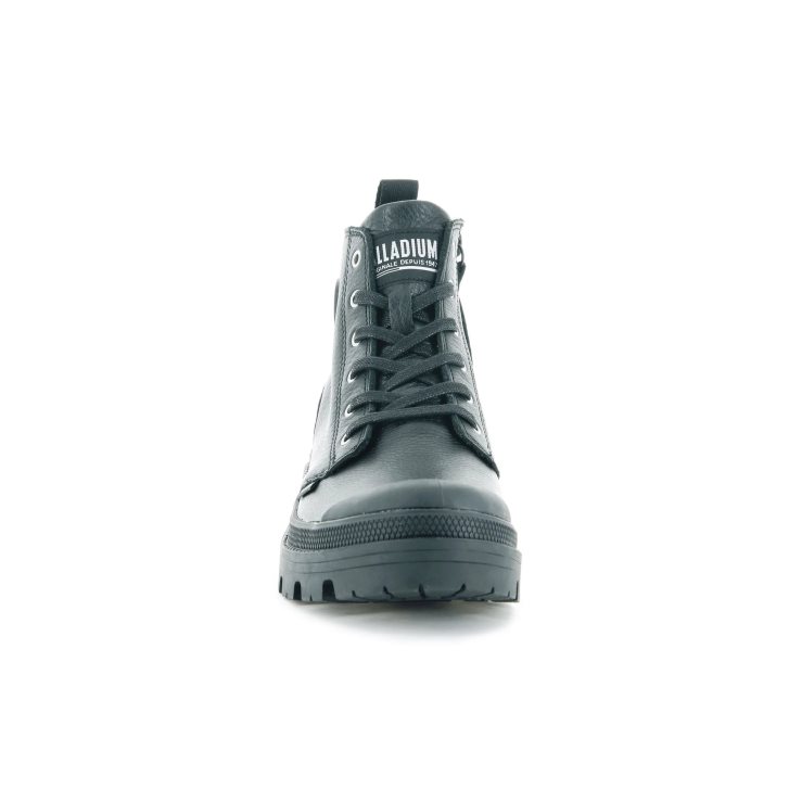 Palladium Pallabase Leather Boots γυναικεια μαυρα | CSDB82059