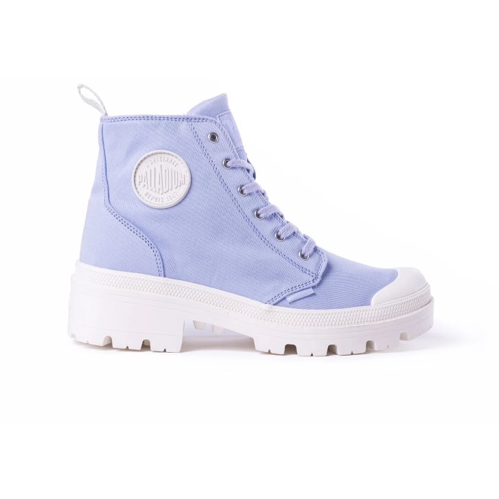 Palladium Pallabase Twill Boots γυναικεια λεβάντα | HGME16578