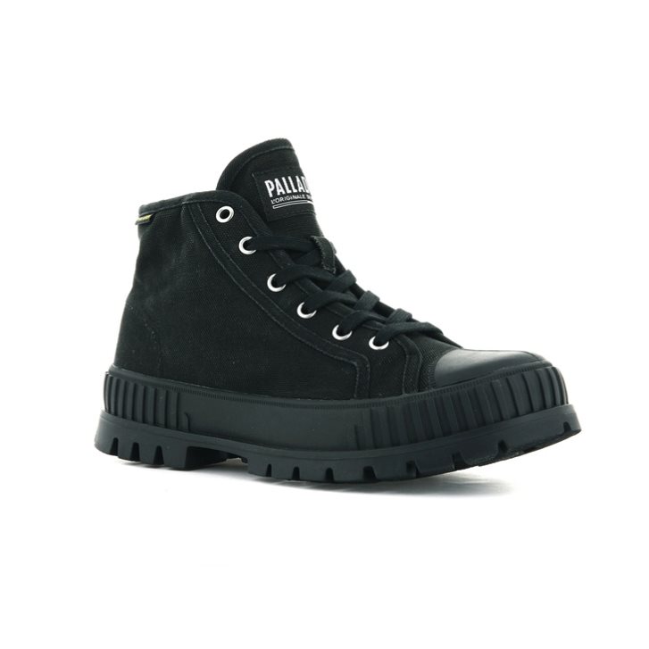Palladium Pallashock Mid OG Boots ανδρικα μαυρα | KXTB05268