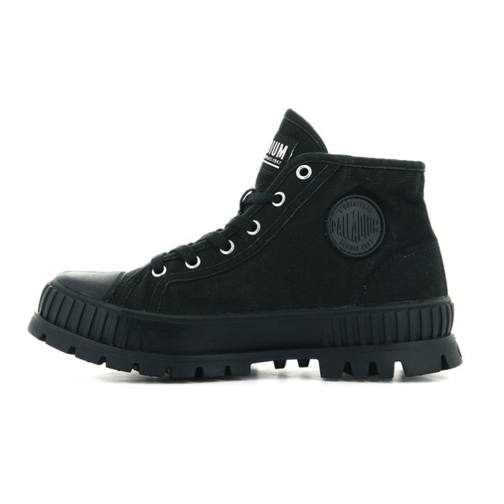 Palladium Pallashock Mid OG Boots ανδρικα μαυρα | KXTB05268