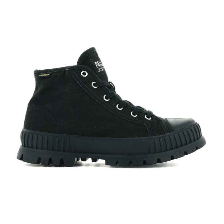 Palladium Pallashock Mid OG Boots ανδρικα μαυρα | KXTB05268