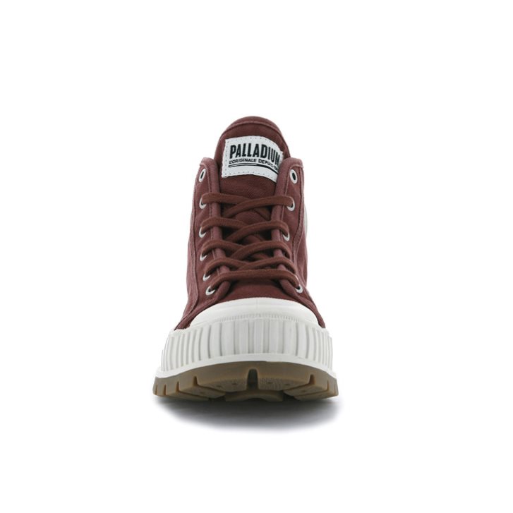 Palladium Pallashock Mid OG High Tops Sneakers γυναικεια μπορντο | BOZA61723
