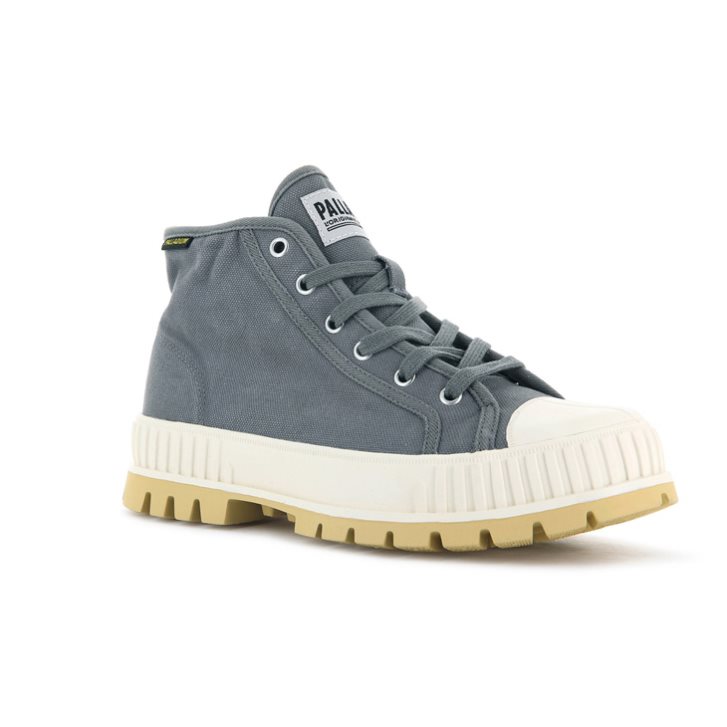 Palladium Pallashock Mid OG High Tops Sneakers γυναικεια μπλε | LQTS96732