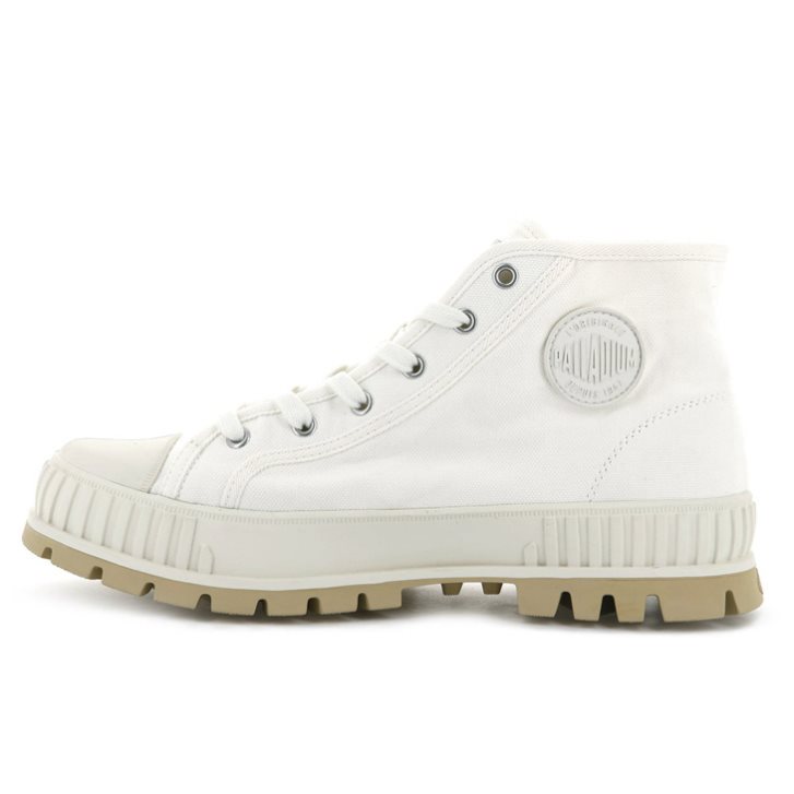 Palladium Pallashock Mid OG High Tops Sneakers γυναικεια ασπρα | QOJL70824