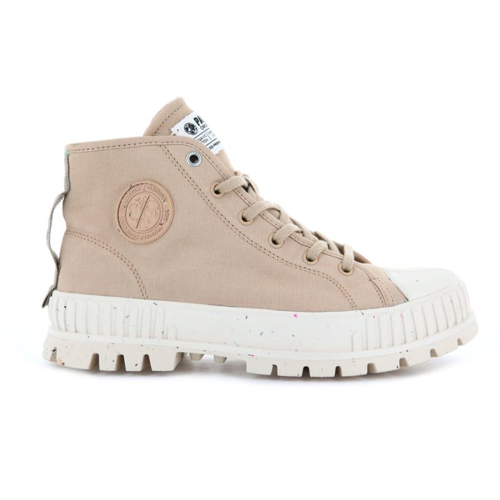 Palladium Pallashock Mid Organic Boots ανδρικα Μπεζ | URAP28496