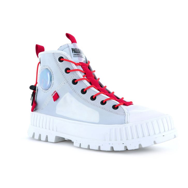 Palladium Pallashock Mid Ticket To Earth Boots ανδρικα ανοιχτο μπλε | EKMR69710