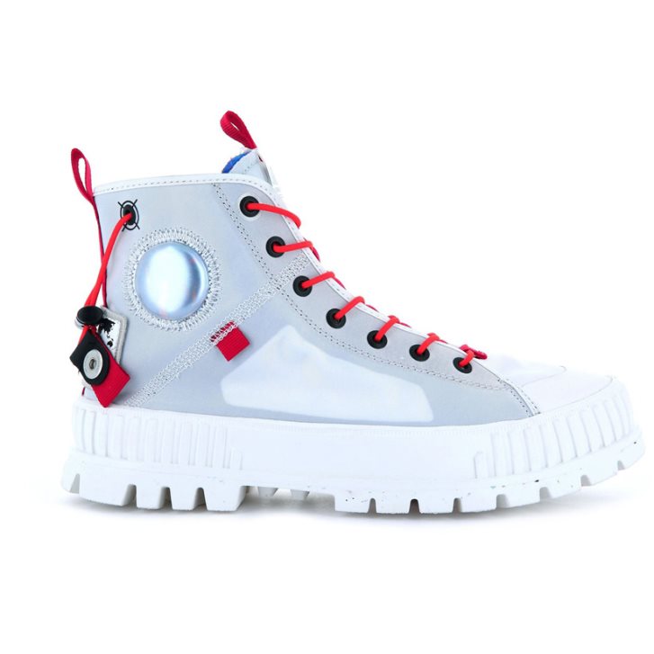 Palladium Pallashock Mid Ticket To Earth Boots ανδρικα ανοιχτο μπλε | EKMR69710