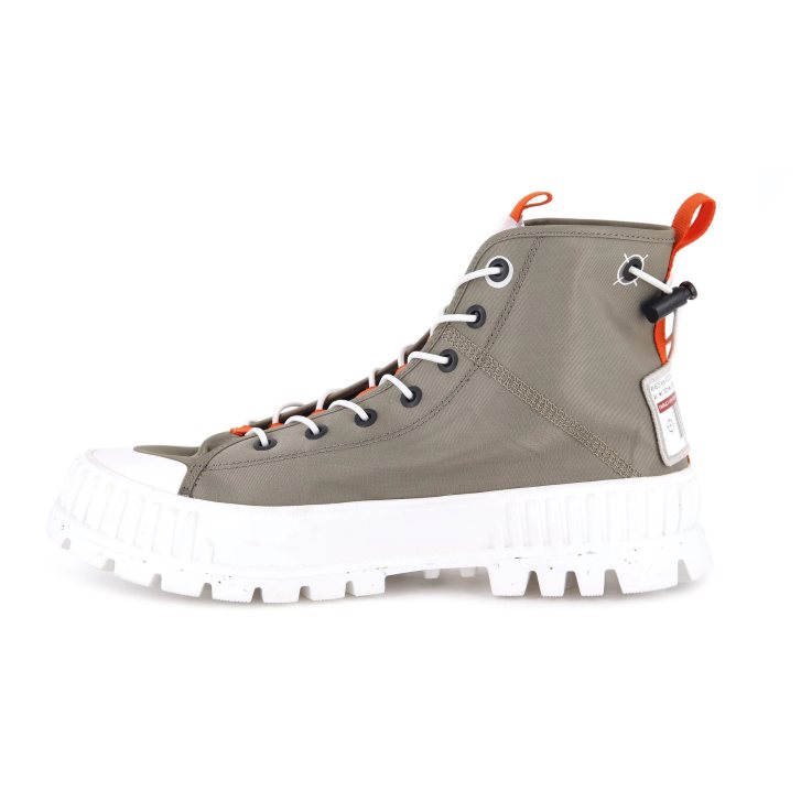 Palladium Pallashock Mid Ticket To Earth Boots γυναικεια Ελιά | MPWQ04567