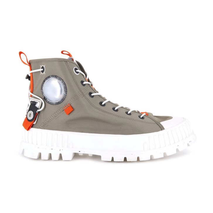 Palladium Pallashock Mid Ticket To Earth Boots γυναικεια Ελιά | MPWQ04567