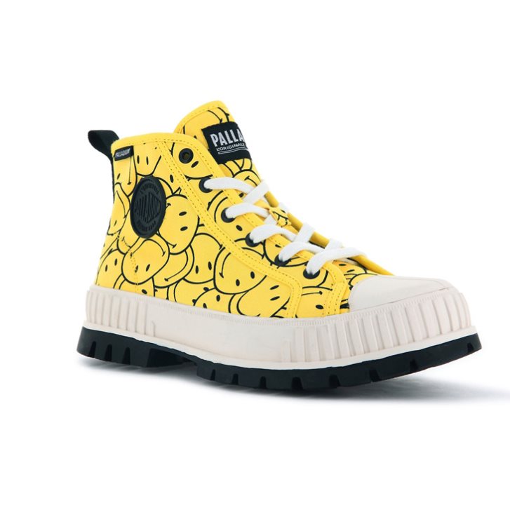 Palladium Pallashock Smiley Ao Boots ανδρικα κίτρινα | IJQT05291