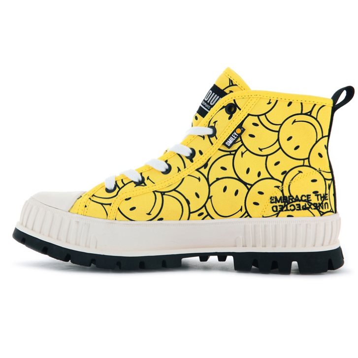 Palladium Pallashock Smiley Ao Boots ανδρικα κίτρινα | IJQT05291