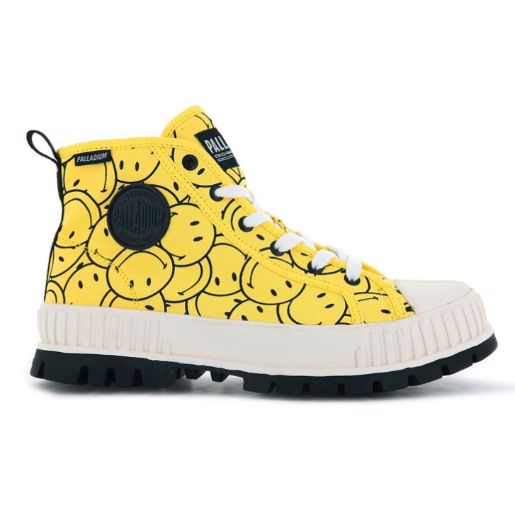 Palladium Pallashock Smiley Ao Boots ανδρικα κίτρινα | IJQT05291