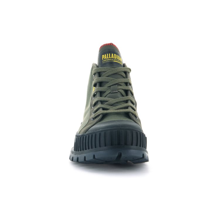 Palladium Pallashock Supply Hi Boots ανδρικα Ελιά | JDYK80925
