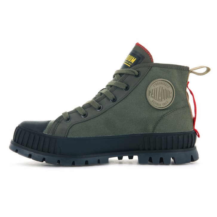 Palladium Pallashock Supply Hi Boots ανδρικα Ελιά | JDYK80925