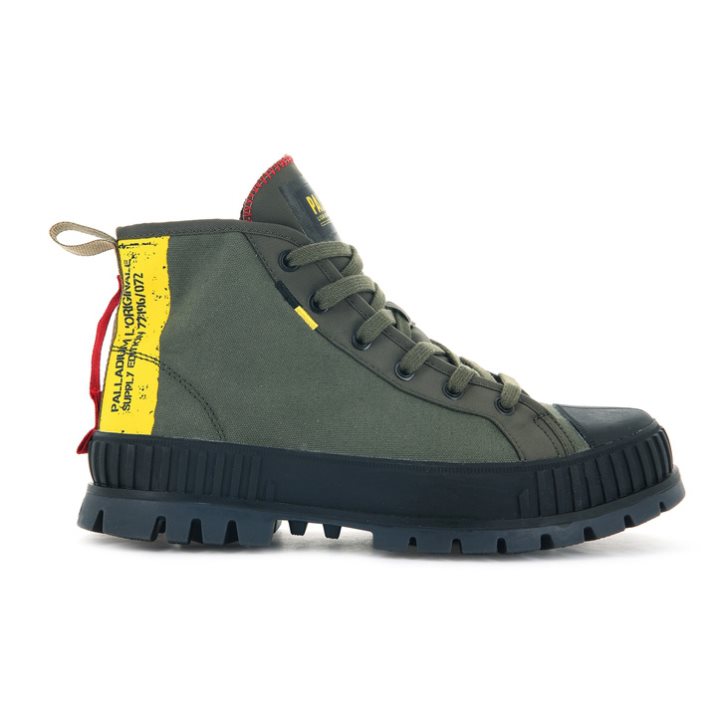 Palladium Pallashock Supply Hi Boots ανδρικα Ελιά | JDYK80925