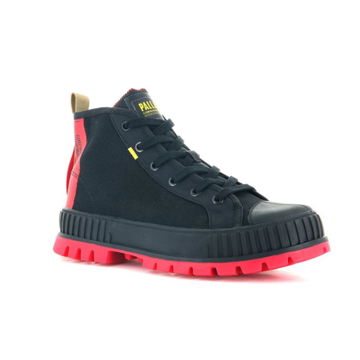 Palladium Pallashock Supply Hi Boots ανδρικα μαυρα | RTWS53849