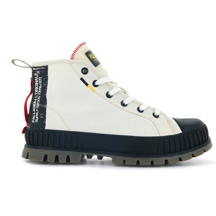 Palladium Pallashock Supply Hi Boots ανδρικα ασπρα | SYKD52748