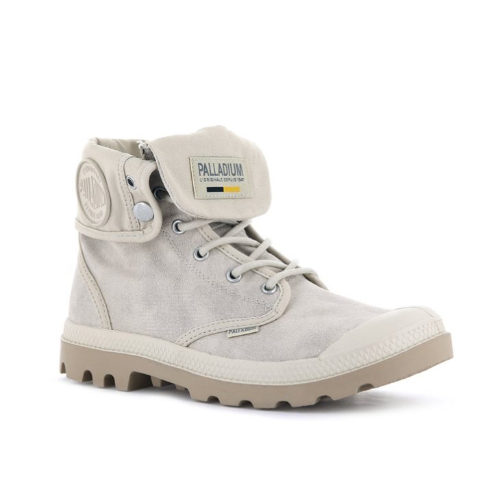 Palladium Pampa Baggy WAX Boots ανδρικα ανοιχτο γκρι | DGXJ91486