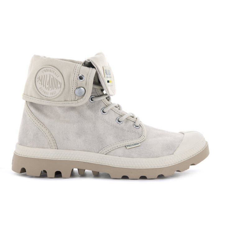 Palladium Pampa Baggy WAX Boots ανδρικα ανοιχτο γκρι | DGXJ91486