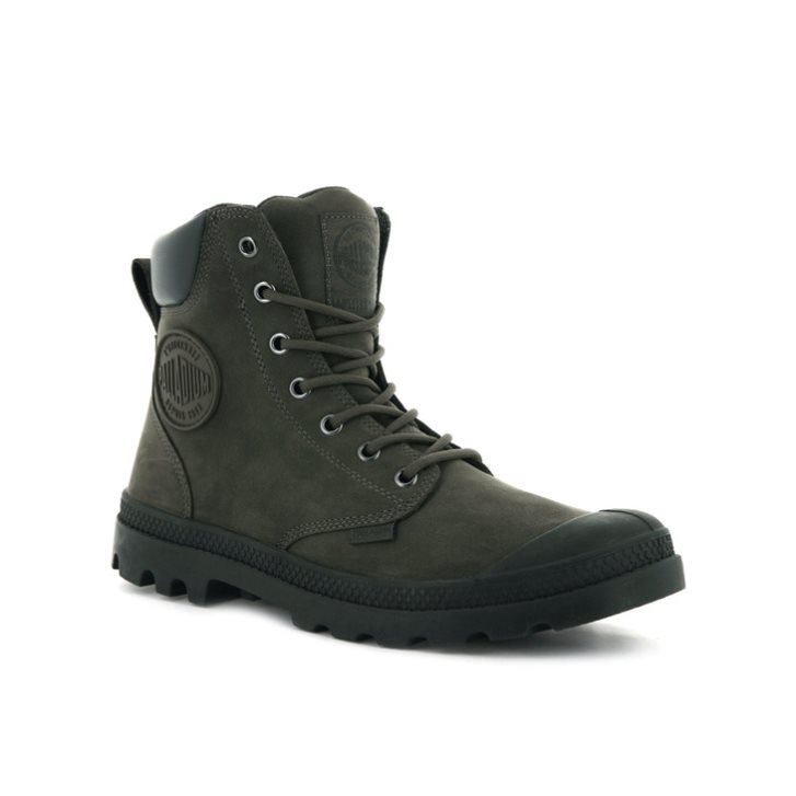 Palladium Pampa Cuff WP LUX Boots ανδρικα σκούρο καφε | JDBS28974