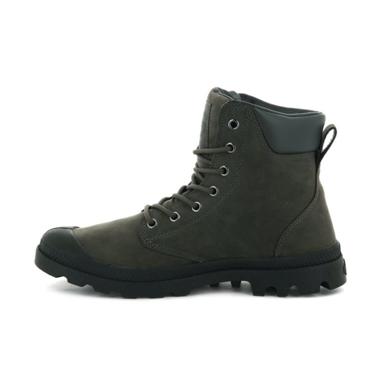 Palladium Pampa Cuff WP LUX Boots ανδρικα σκούρο καφε | JDBS28974