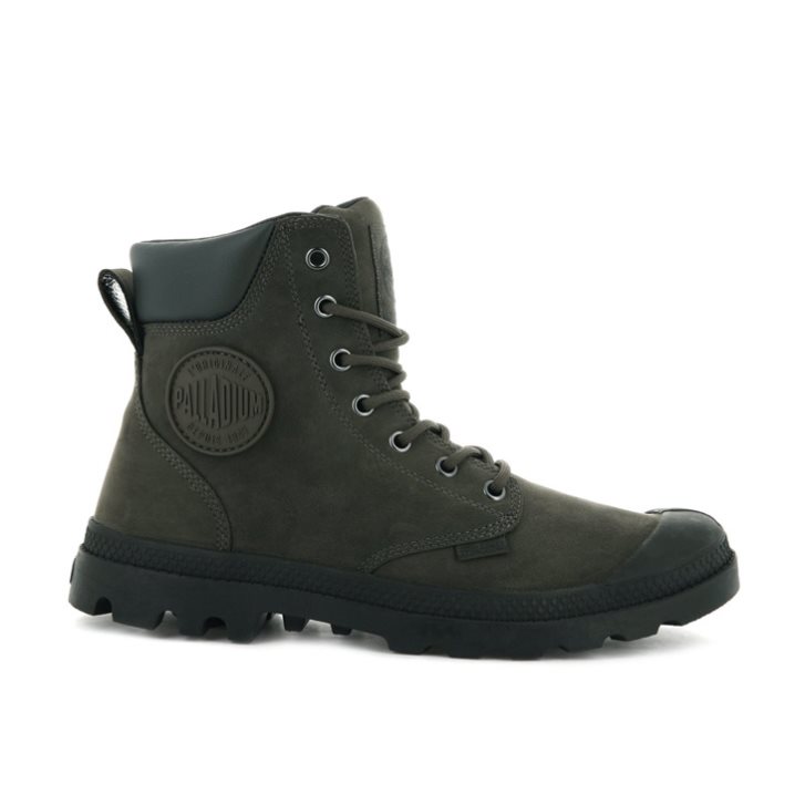 Palladium Pampa Cuff WP LUX Boots ανδρικα σκούρο καφε | JDBS28974