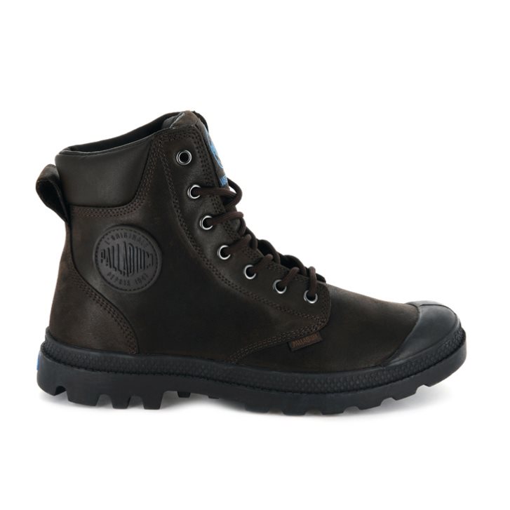 Palladium Pampa Cuff WP LUX Boots ανδρικα σοκολάτα | PDYX96782