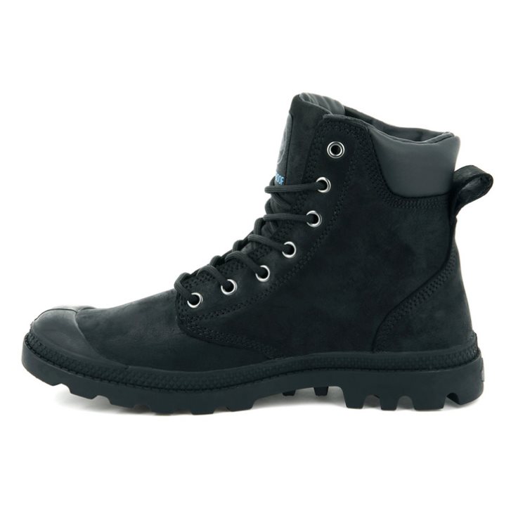 Palladium Pampa Cuff WP LUX Boots ανδρικα μαυρα | RQLK80134
