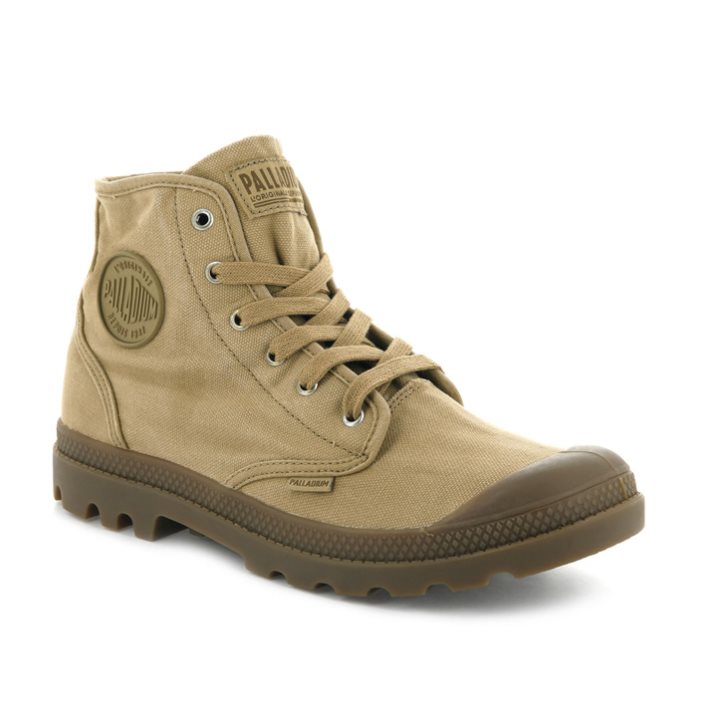 Palladium Pampa Hi Boots ανδρικα Ελιά | YVKA97860