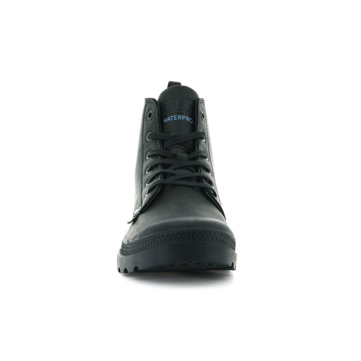 Palladium Pampa Hi Ess Leather WP+ Boots ανδρικα μαυρα | CULY87105